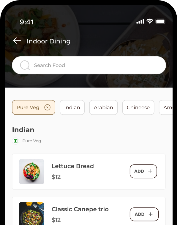 Food Beverages Ordering